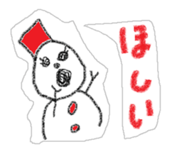 Snowman us sticker #2798574