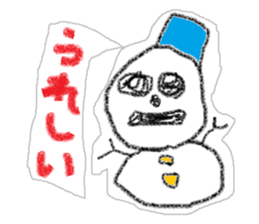 Snowman us sticker #2798576