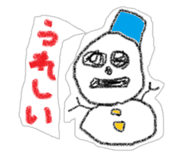 Snowman us sticker #2798576