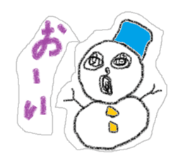 Snowman us sticker #2798578
