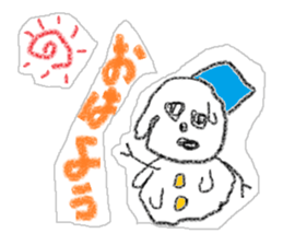 Snowman us sticker #2798580
