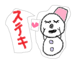 Snowman us sticker #2798585