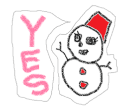 Snowman us sticker #2798588