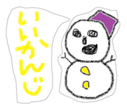 Snowman us sticker #2798590