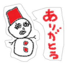 Snowman us sticker #2798591