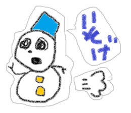 Snowman us sticker #2798592
