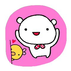 Simple sticker!kumapiyo!