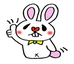 Protruding teeth rabbit sticker #2799371