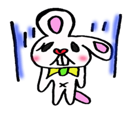 Protruding teeth rabbit sticker #2799373