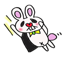 Protruding teeth rabbit sticker #2799374