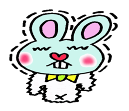 Protruding teeth rabbit sticker #2799375