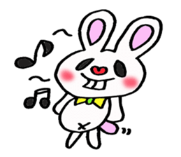 Protruding teeth rabbit sticker #2799376