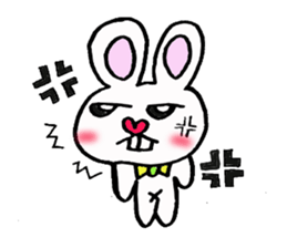 Protruding teeth rabbit sticker #2799377