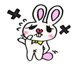 Protruding teeth rabbit sticker #2799380