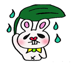 Protruding teeth rabbit sticker #2799381