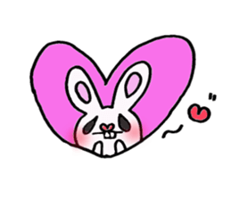 Protruding teeth rabbit sticker #2799383
