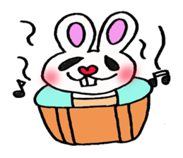 Protruding teeth rabbit sticker #2799385