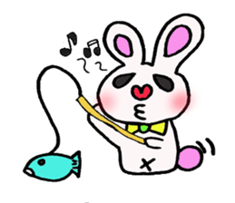 Protruding teeth rabbit sticker #2799386