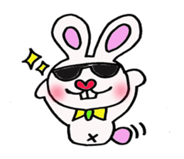 Protruding teeth rabbit sticker #2799387