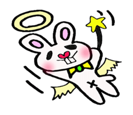 Protruding teeth rabbit sticker #2799392