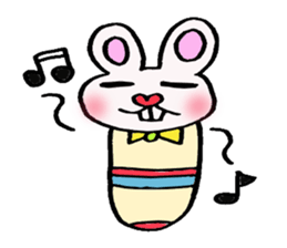 Protruding teeth rabbit sticker #2799395