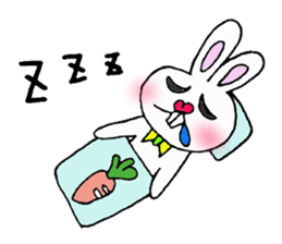 Protruding teeth rabbit sticker #2799398