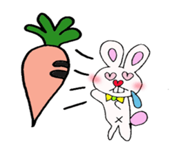 Protruding teeth rabbit sticker #2799401