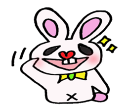 Protruding teeth rabbit sticker #2799403