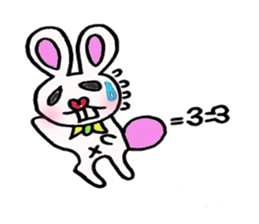 Protruding teeth rabbit sticker #2799404