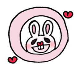 Protruding teeth rabbit sticker #2799405