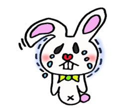 Protruding teeth rabbit sticker #2799408