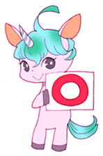 confeito unicorn girl sticker #2799501