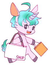 confeito unicorn girl sticker #2799521