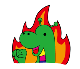 Dinosaur our stamp sticker #2800072