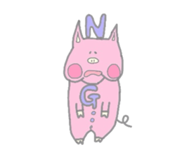 Baby pig BooBoo Sticker sticker #2801066