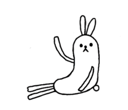 lazy rabbit1 sticker #2801411