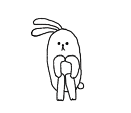 lazy rabbit1 sticker #2801414