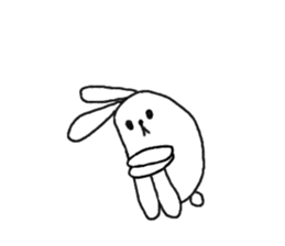 lazy rabbit1 sticker #2801415