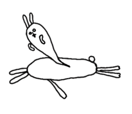 lazy rabbit1 sticker #2801418