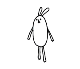 lazy rabbit1 sticker #2801421