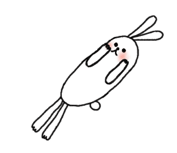 lazy rabbit1 sticker #2801425