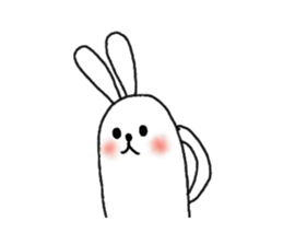 lazy rabbit1 sticker #2801427