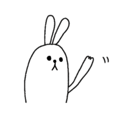 lazy rabbit1 sticker #2801428