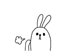 lazy rabbit1 sticker #2801430