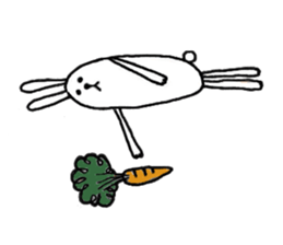 lazy rabbit1 sticker #2801432