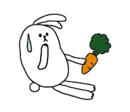 lazy rabbit1 sticker #2801434