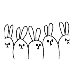 lazy rabbit1 sticker #2801435