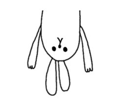 lazy rabbit1 sticker #2801436