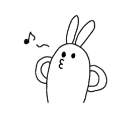 lazy rabbit1 sticker #2801437