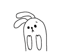 lazy rabbit1 sticker #2801439